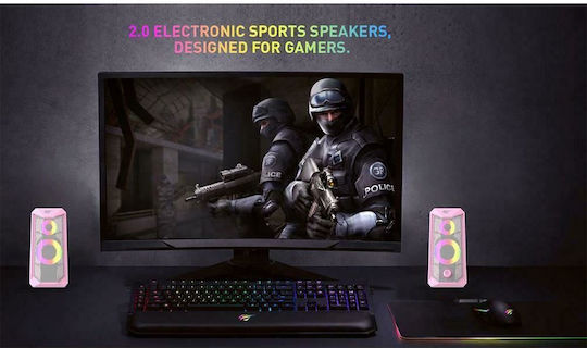 Havit SK202 2.0 Speakers 3W Pink