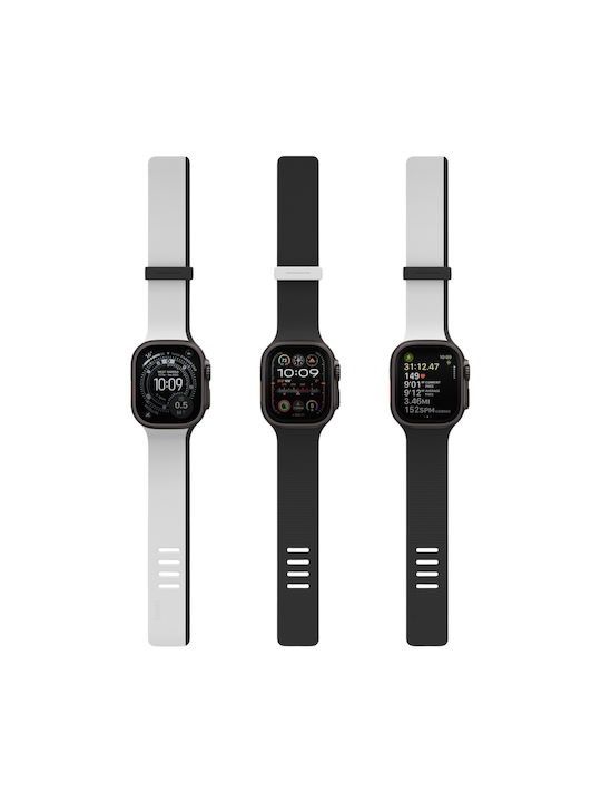 Watch Strap Uniq Revix Iv Premium Apple Watch 49 46 45 44mm Edition Reversible Magnetic Strap Gray-Black
