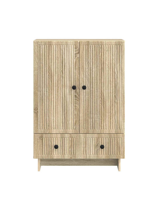Буфет Дървен с Чекмеджета Дъб Сонома 66x34.5x95см