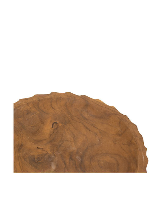 Artekko Decorative Wooden Brown Platter 20x20x10cm