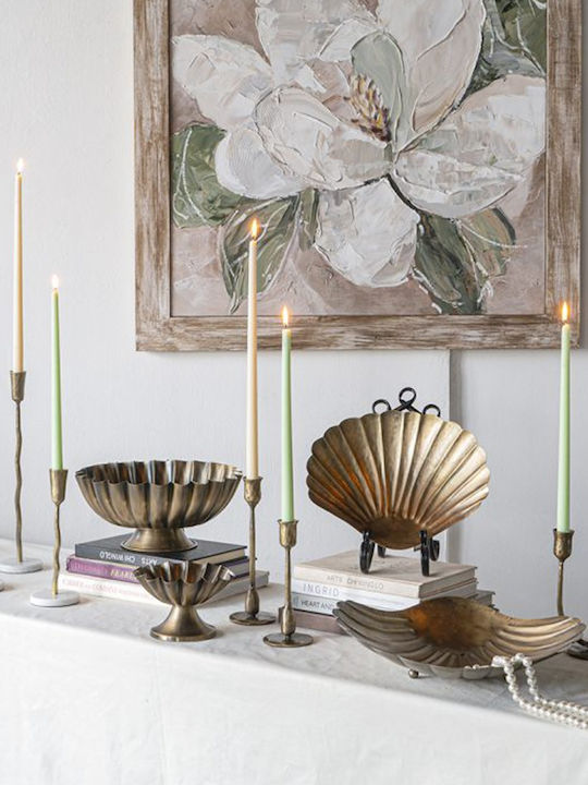 Artekko Solis Decorative Metallic Gold Platter 40x36.5x7.5cm