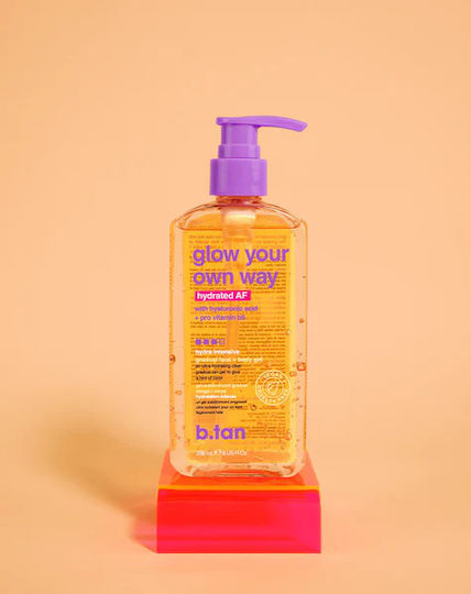 B.Tan Glow Your Own Way Hydrated AF Self Tanning Gel Προσώπου Dark 236ml