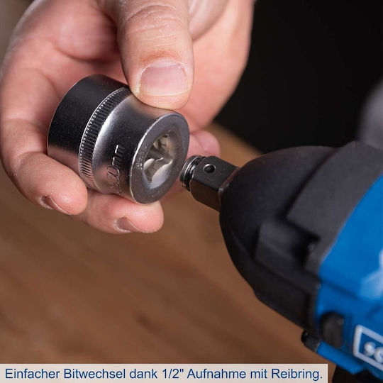 Scheppach 5909246400 Bürstenloser Schlagschrauber Batteriebetrieben 20V Solo