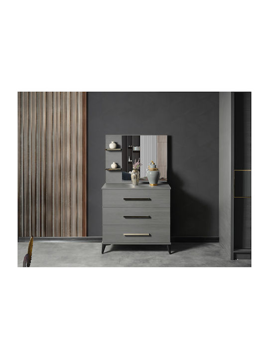 Stewehome Set De Mobilier Pentru Dormitor 5 Bucăți Gri 160x200cm