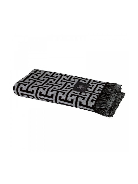 Greenwich Polo Club 3901 Three-Seater Sofa Throw Jacquard 180x300cm Gray Black