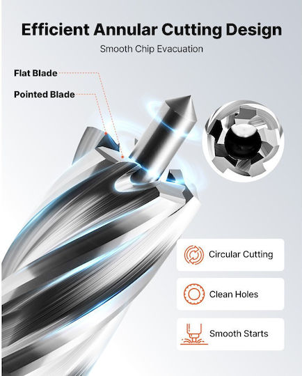 Vevor Set 5 HSS Drills for Metal and Masonry