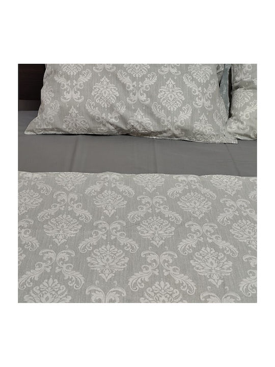 Royal Σετ Σεντόνια Υπέρδιπλα 240x270εκ. Royal Damask Grey (4τμχ)
