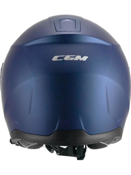 CGM RNA Mono 136A Μπλε Ματ Κράνος Μηχανής Jet ECE 22.06 1400gr με Sunvisor