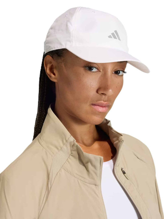 Adidas 6 Панелна Бейзболна Капа Бяла Рефлектиращо Сребро