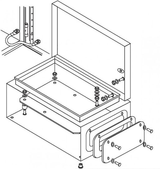 Ερμάριο Μεταλλικό 400x500x200mm Ip65