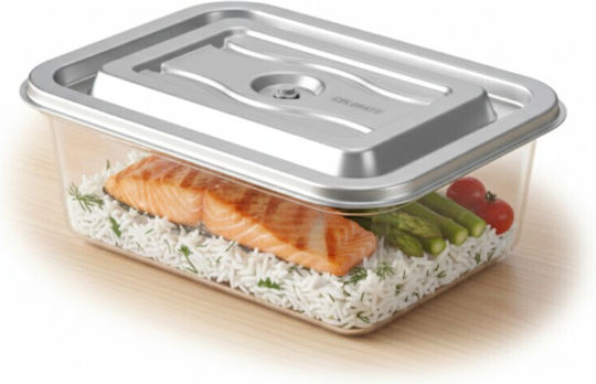 Colorato Glass Lunch Box Silver 6.5lt