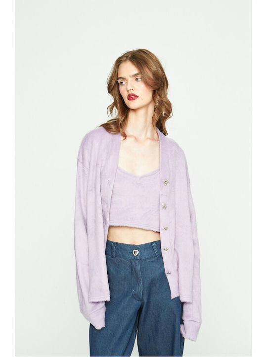 Γυναικείο Crop Top Λιλά