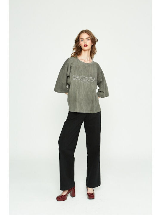 Γυναικείο Oversized T-shirt Γκρι