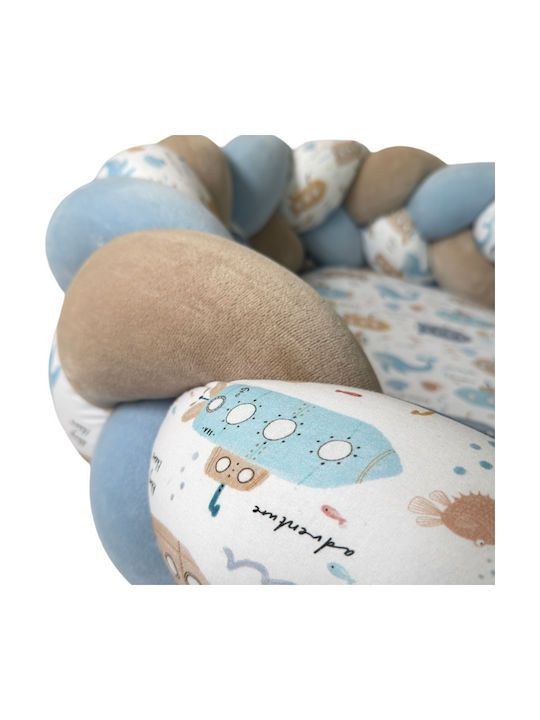 Catriss Baby Nest Pillow Light Blue 70x100cm
