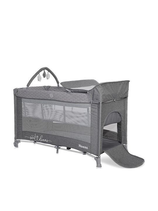 Lorreli Playpen 2 Levels With Changing Table & Mattress Green