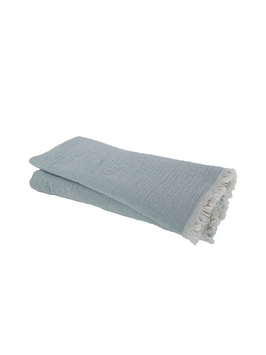 Nef-Nef Homeware Armchair Throw 2 Sides 130x180cm Aqua