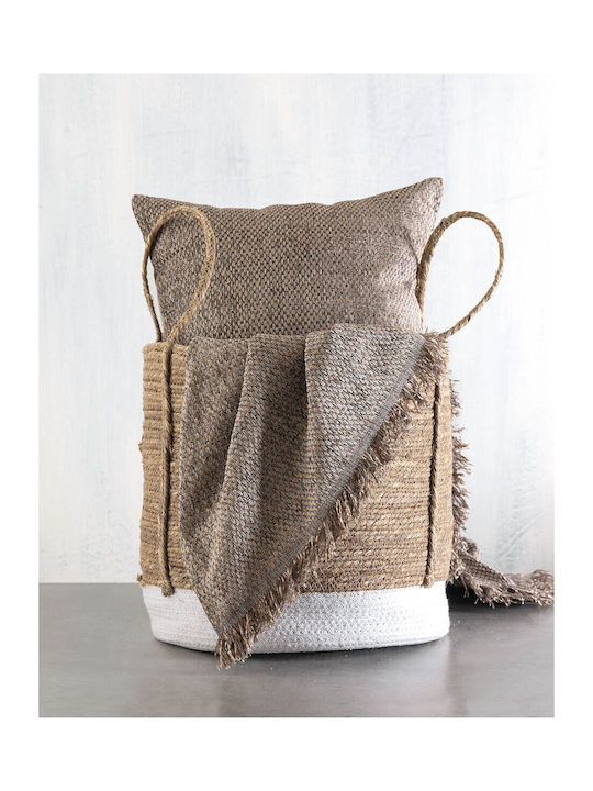 Rythmos Rowen Ριχτάρι Πολυθρόνας Δύο 'Οψεων Chenille 160x180εκ. Καφέ