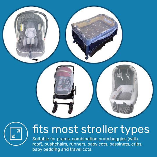 Mosquito Net for Stroller Made of Tulle 163x163cm