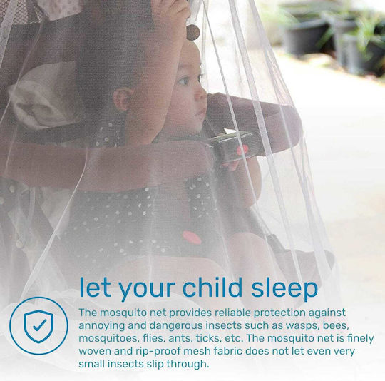 Mosquito Net for Stroller Made of Tulle 163x163cm