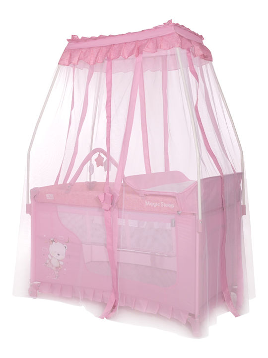 Lorreli Playpen 2 Levels With Changing Table & Mattress Blue