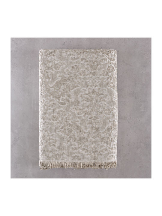 Rythmos Bianco Ριχτάρι Διθέσιου Καναπέ Δύο 'Οψεων Chenille 180x240εκ. Μπεζ 117-192-3041