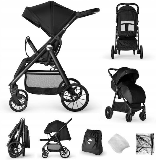Kidnort Carucior Copii Potrivit Pentru Nou-Născut Negru 9.35kg