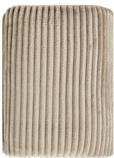 Kentia Sergio Ριχτάρι Διθέσιου Καναπέ Fleece 180x250εκ. 26 Beige 000072916