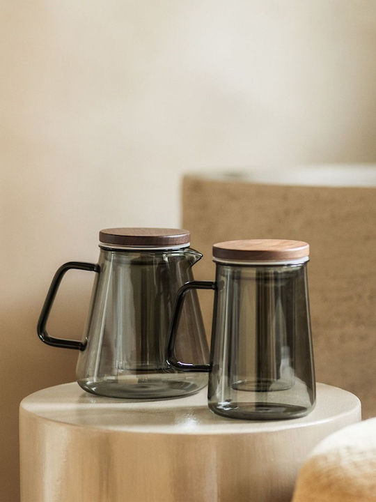 Salt & Pepper Чайник с Филтър Стъклен Сив 930ml
