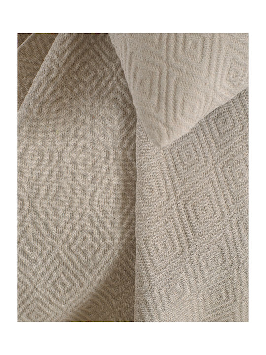 Rythmos Elysse Sesselüberwurf Jacquard 180x160cm Beiges-Graues