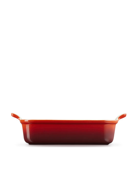 Le Creuset Rectangular Ceramic Dutch Oven with Rack 31x26cm 2.4lt