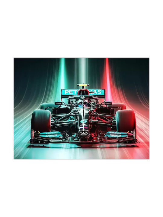 Poster Formula1 Mercedes Amg F023 21cm X 30cm Ramă Albă PVC 18x24