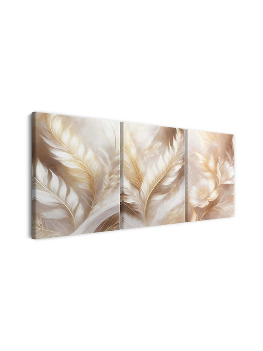 Naklejkomania Τρίπτυχος Πίνακας σε Καμβά 60x120cm
