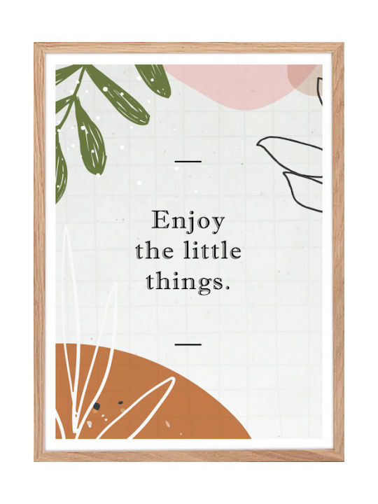 Walls Enjoy The Little Things Κάδρο Ξύλινο 15x20cm