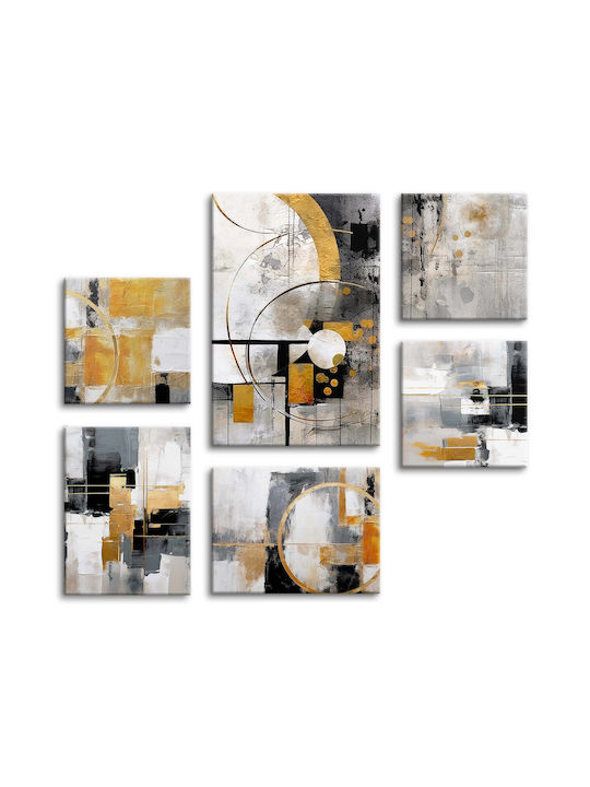 Decowalls Εξάπτυχος Πίνακας σε Καμβά 140x100cm