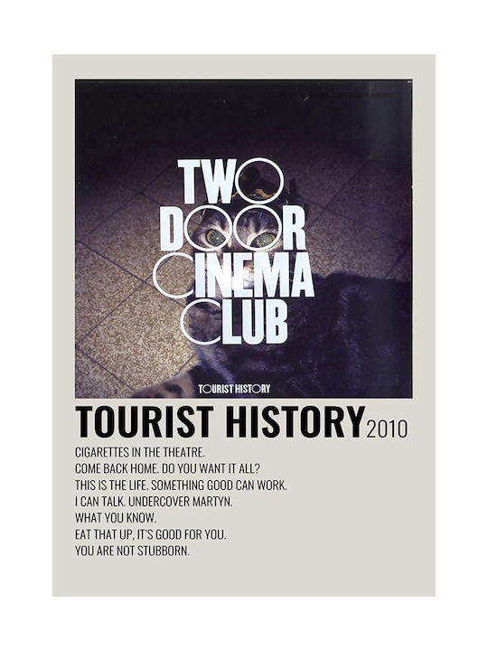 Music Poster Tourist History Two Door Cinema Club Ms540 21cm X 30cm