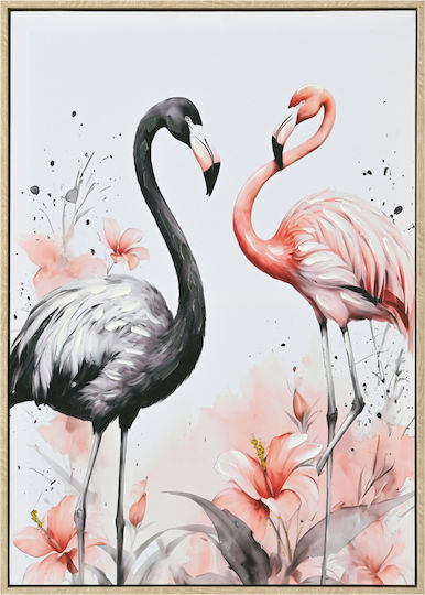 HomeMarkt Flamingos auf Segeltuch 52,5x72,5 cm HomeMarkt Flamingos auf Segeltuch 52,5x72,5 cm