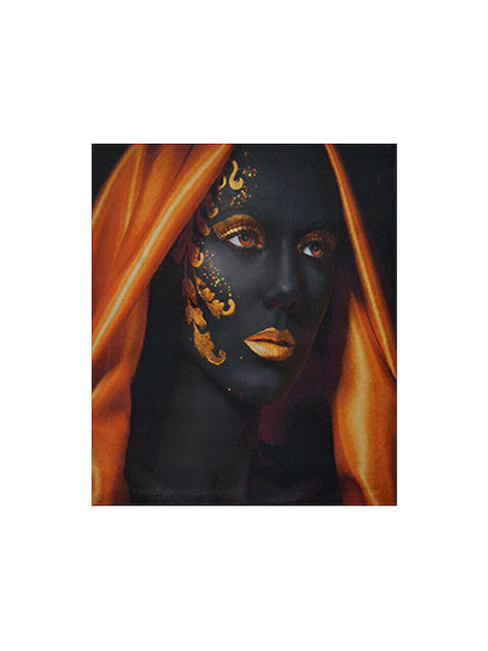 Golden Style Led Segeltuch Gemälde mit LED-Lichtern 45 x 35 cm
