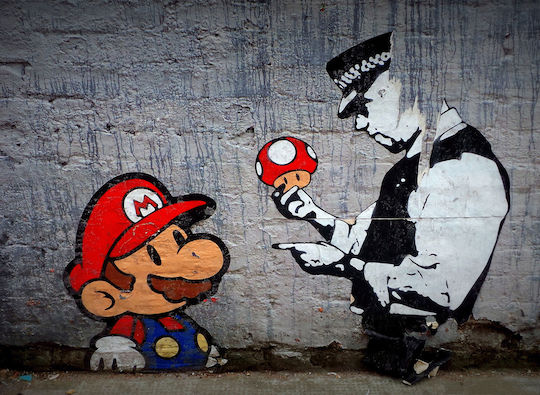 I-gallery Πίνακας Αντίγραφο του Banksy σε Καμβά I-gallery Πίνακας Αντίγραφο του Banksy σε Καμβά