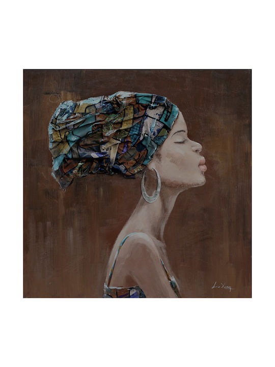 InTheBox Hypnose Handmade Πίνακας σε Καμβά 90x90cm