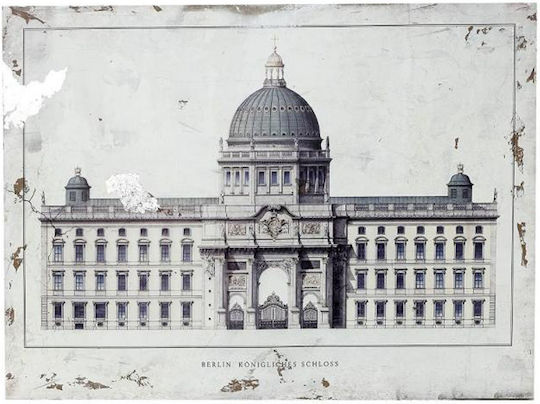Espiel Berlin Schloss Hölzernes 80x60 cm