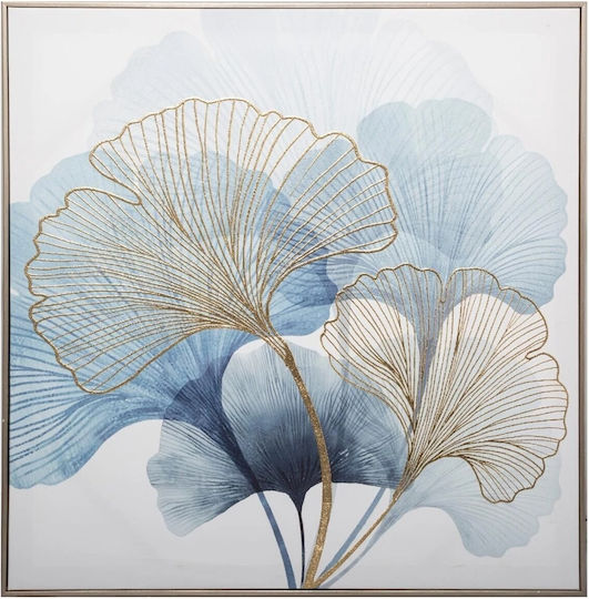 Atmosphera Gemälde auf Segeltuch Blau 58x58 cm