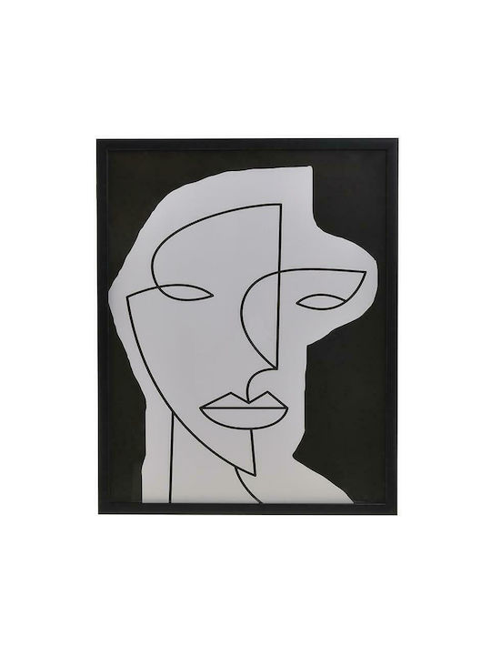 Inart Προσωπο Πίνακας Χάρτινος 40x50cm