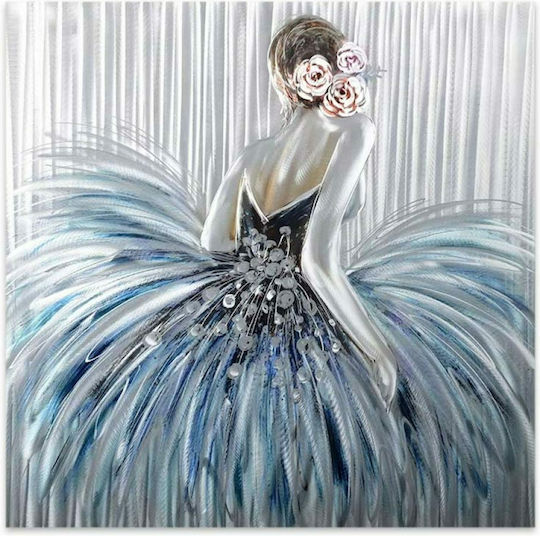Megapap Girl In Pearl Dress on Canvas 90x90 cm Megapap Girl In Pearl Dress on Canvas 90x90 cm