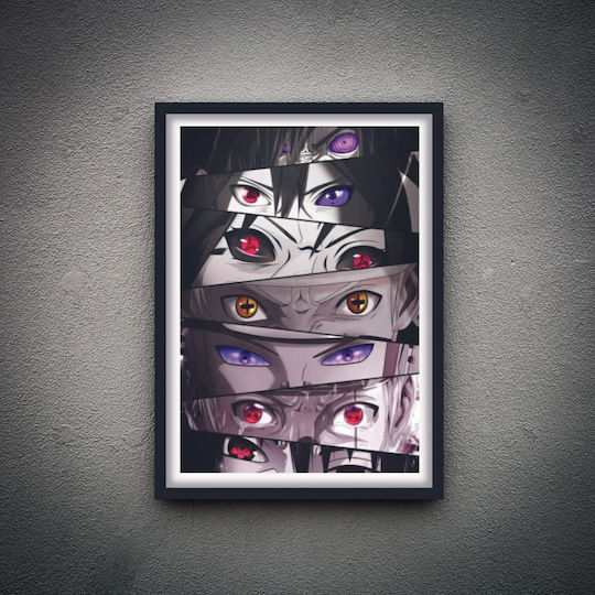 Naruto Eyes Hölzernes 30x40 cm Naruto Eyes Hölzernes 30x40 cm