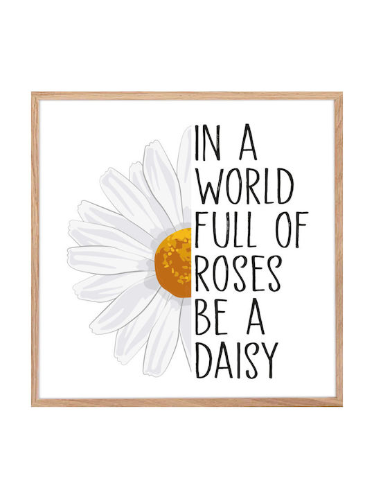 Walls Wooden Frame Poster 60x60cm