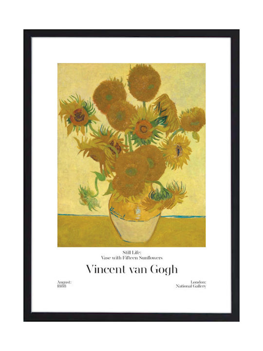 Walls Frame Copy of Van Gogh Wooden 30x40cm
