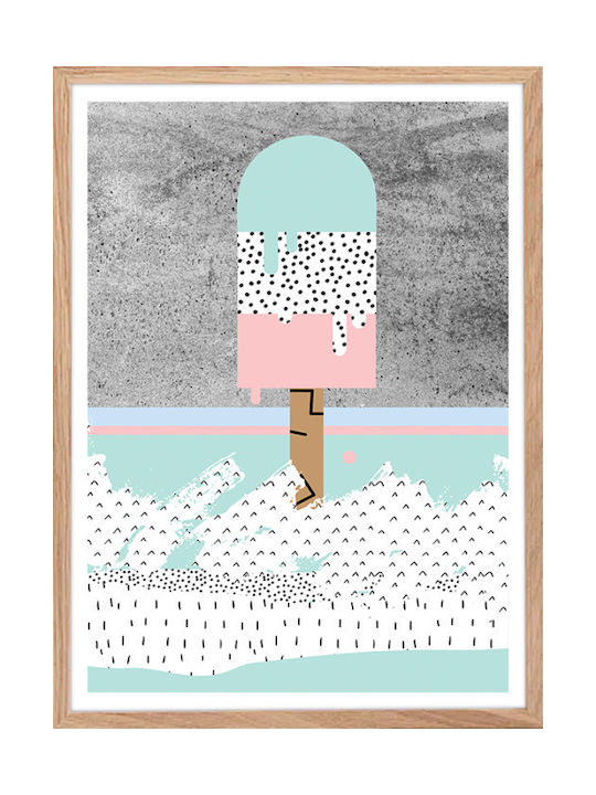 Walls Wooden Frame Poster 40x50cm