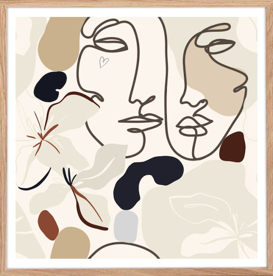 Walls Floral Faces Ξύλινο