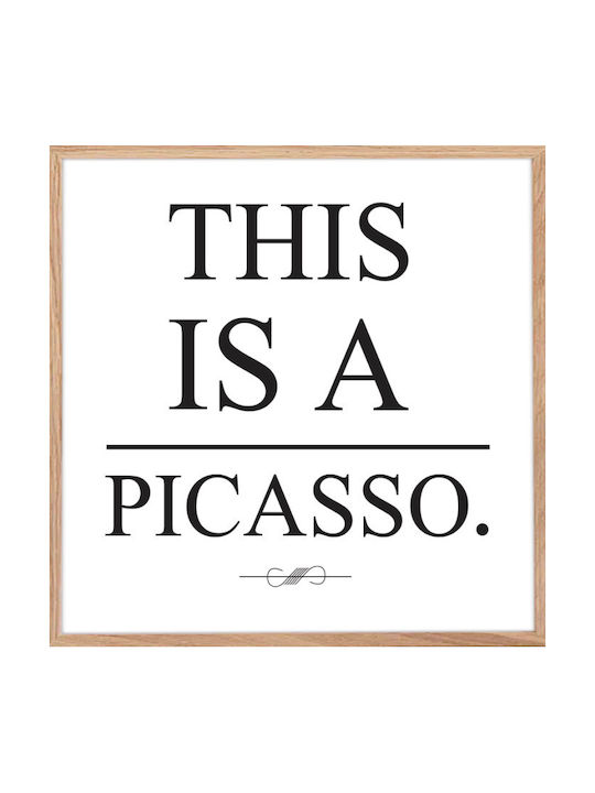 Walls Wooden Frame Poster 80x80cm