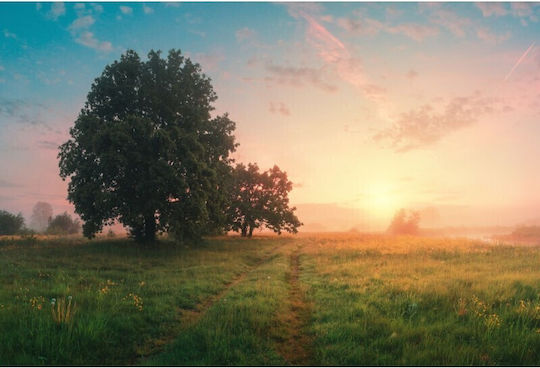Spring Panoramic Landscape Πίνακας σε Καμβά 80x50cm